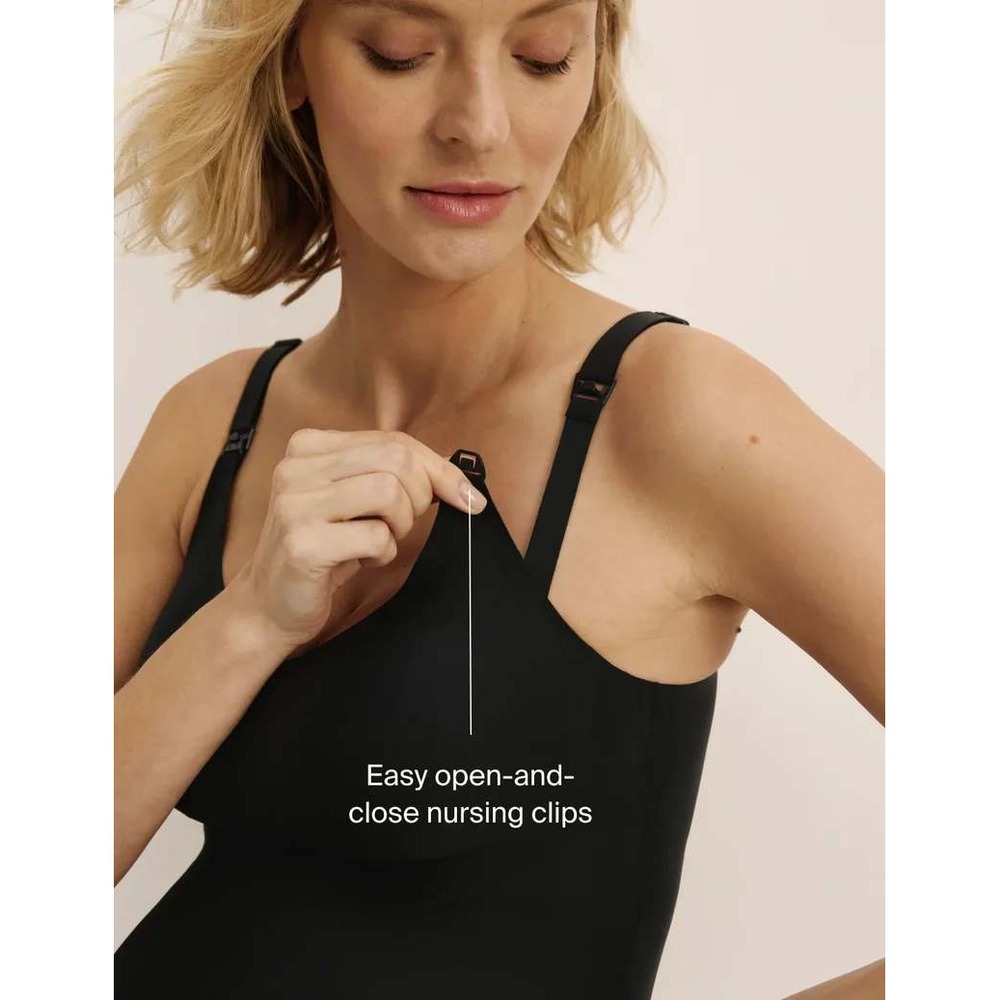 Knix Black Revolution Nursing Tank Size XL Wireless Comfort Attachment Parenting